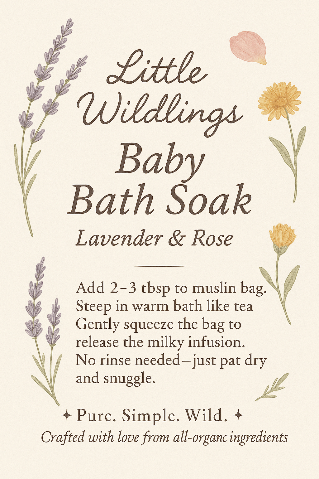 Little Wildings Baby Bath Soak 💦