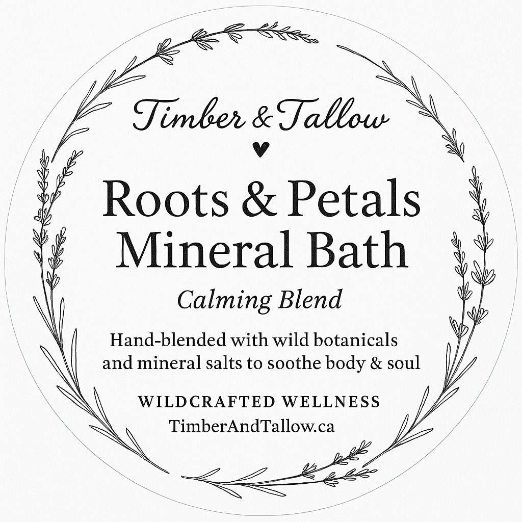 🌸 Roots & Petals Mineral Bath — Calming Blend