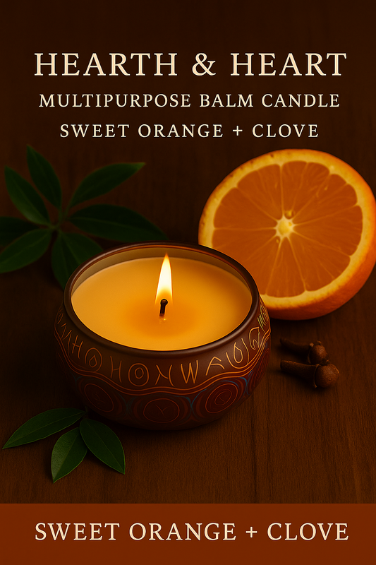 Hearth & Heart – Sweet Orange + Clove Multipurpose Candle