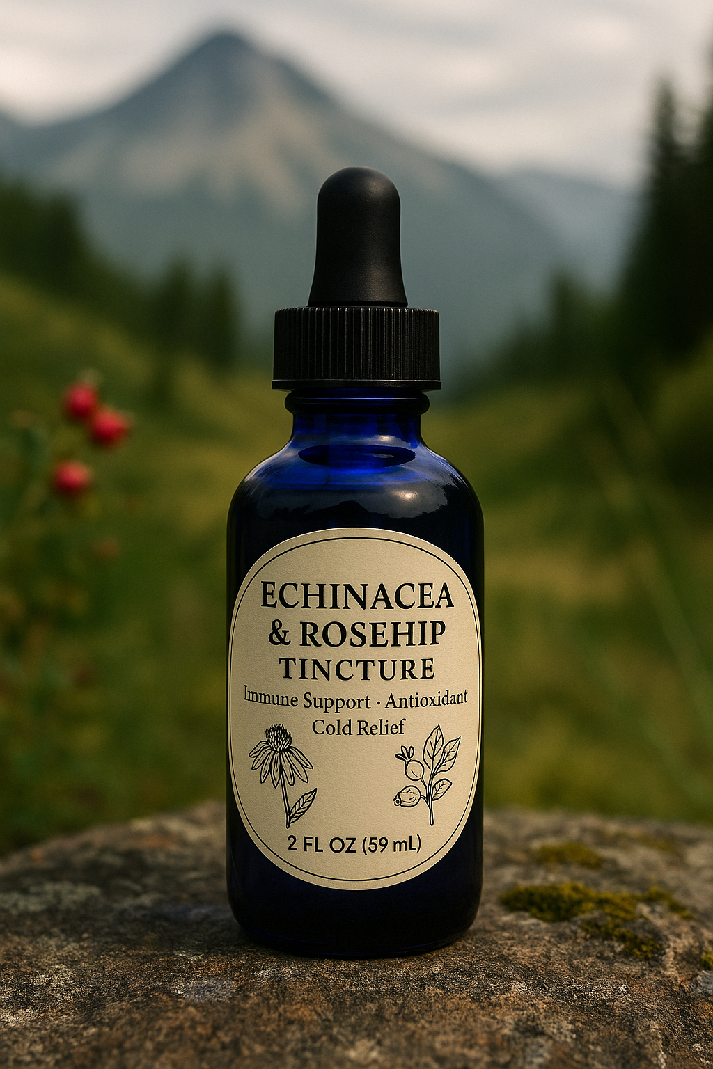 Wild Immune – Echinacea & Rosehip Tincture
Potent Herbal Immunity Tonic